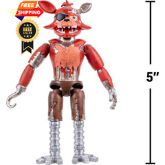 Jazwares Five Nights at Freddy’s Withered Foxy – 5-Inch 5, Multicolor