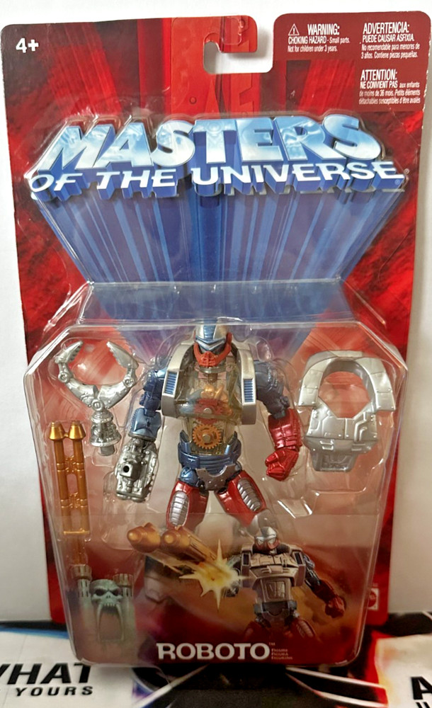 Masters of the Universe 200x ROBOTO Action Figure 2003 Mattel MOTU New Sealed