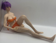 Super Duck 1/6 Female Head Sculpt Purple Hair Seamless 12″ Doll Body Figure