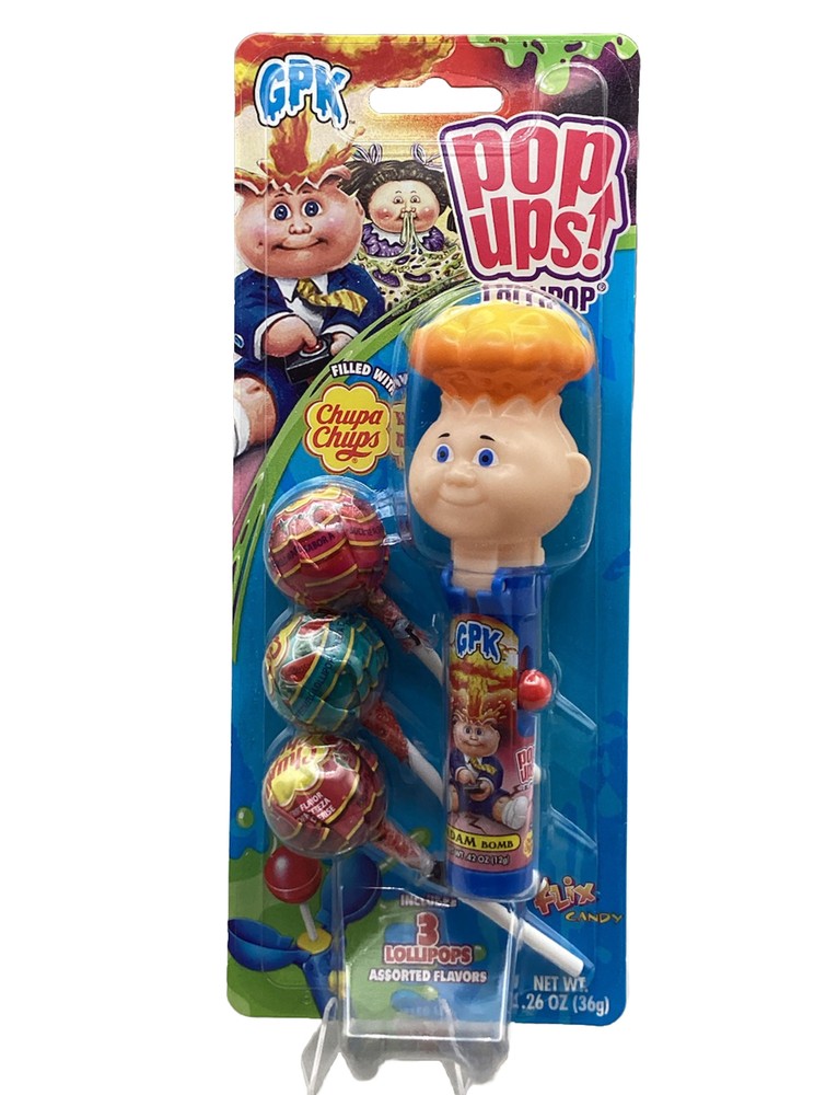 2023 GPK Garbage Pail Kids Pop Up Lollipops ADAM BOMB Chupa Chups NEW NIB