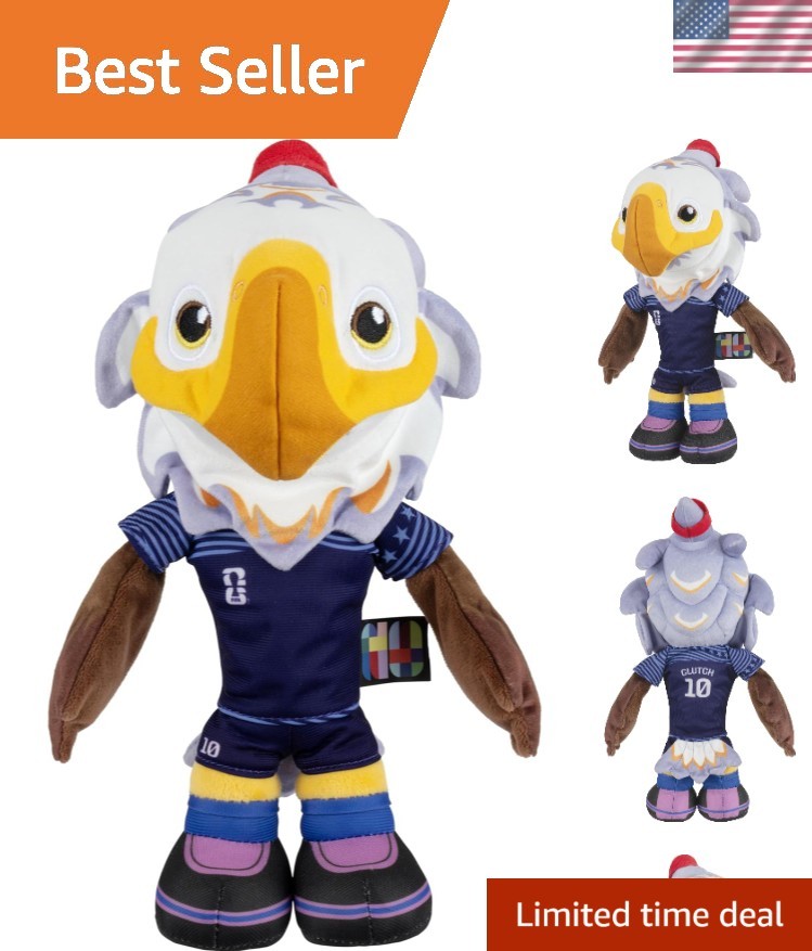 FIFA World Cup 2026 8-Inch Plush – Official Clutch Bald Eagle Mascot with Bl…