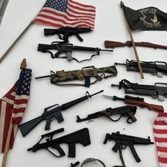 Accessories Lot 12″ GI Joe Military Guns Head Gear GI3