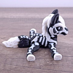Skeleton Horse 3D Printed Articulated Flexi Fidget Toy- Cute Halloween Gift