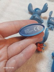 Disney Stitch Figure Lot Of 5 Metal, Rubber, Plastic