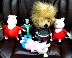 Used Sing Movie Plushees w/14″ Ash,Ty Rosita-Johnny-Gunter & 9″ Gunter 5pcs