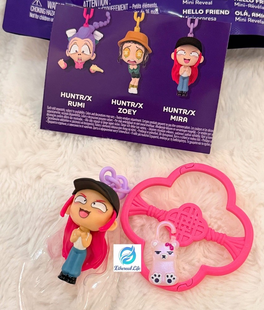 Netflix KPop Demon Hunters Mini Collectible Keychain Doll, MIRA