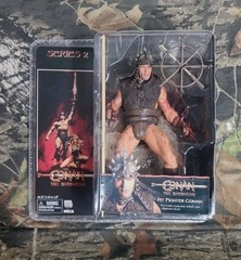 2008 NECA CONAN BARBARIAN MOVIE PIT FIGHTER ACTION FIGURE ARNOLD REEL TOYS