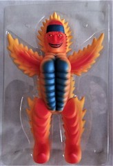 GIANT 15″x10″ KITTY FIRE 2006 MIRRORMAN MONSTER ORNG SUPER 7 KITEFIRE NAGATA MIB