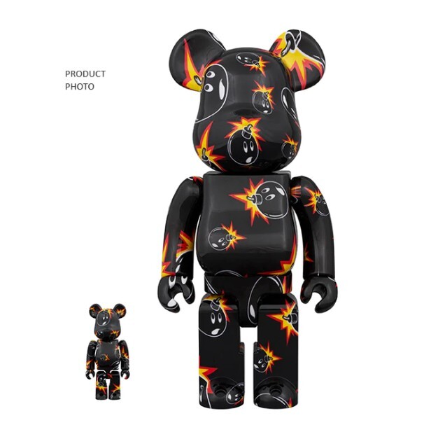 Adam Bomb By The Hundreds X Medicom BE@RBRICK 400% and 100%. Brand New. Sealed.