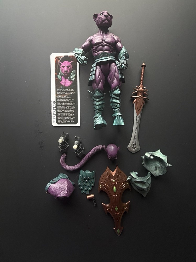 Mythic Legions 7” Purrrplor Loose No Box
