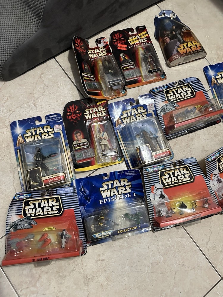 Star Wars Action Figure Lot Vintage 1999-2005 Episode I II III Micro Machines