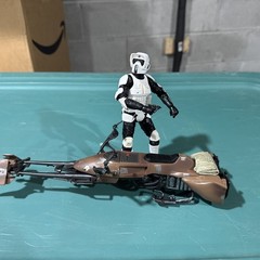 Hasbro Star Wars the Black Series Speeder Bike with Biker Scout Loose As-shown