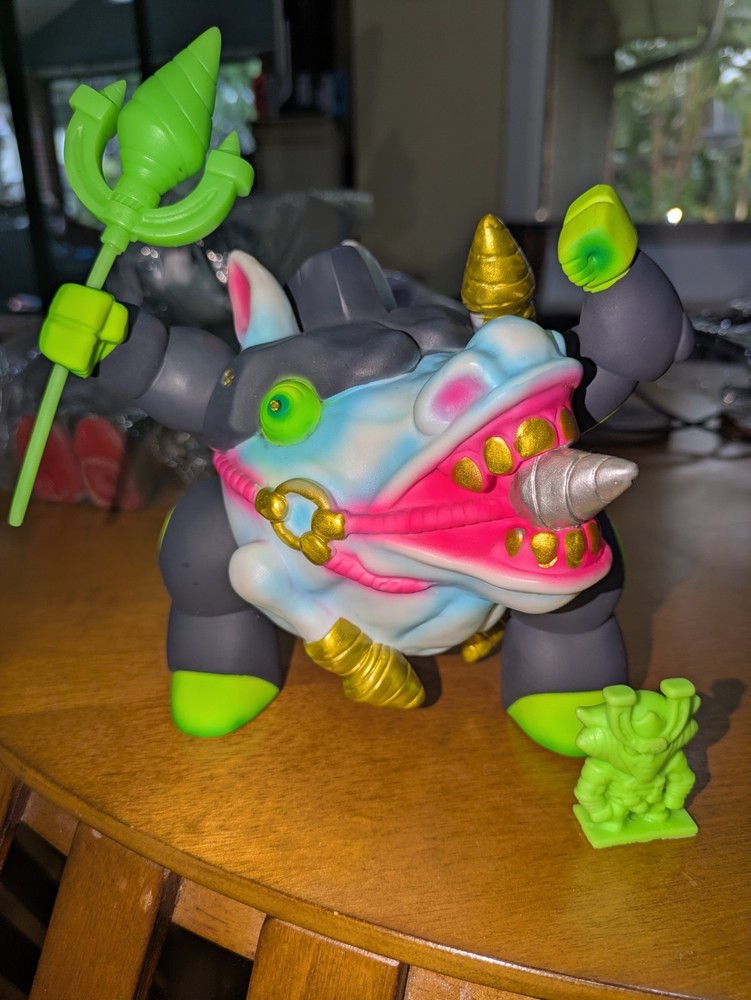 Deathtek Machin NightMare Steed Sofubi Kaiju Deathcat Toys Keshi Omake UV 1/3