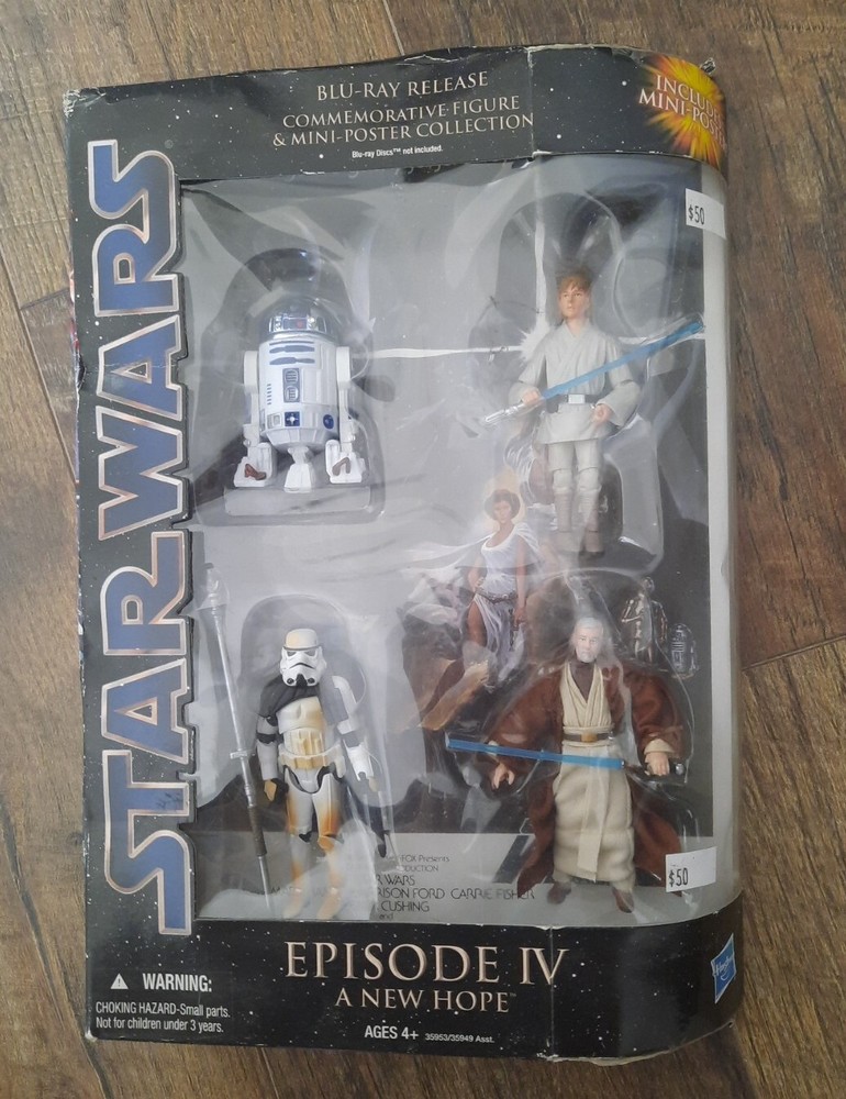 NEW Star Wars Blu Ray Commemorative Action Figures Collection Episode IV