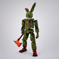 FNAF Springtrap Freddy Fazbear 3D Printed Action Figure Collectible Toy
