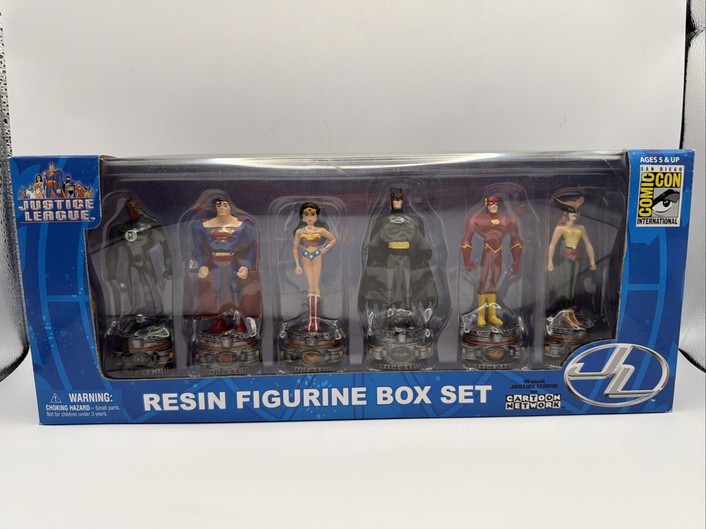 Justice League Unlimited Resin Figurine Box Set SDCC- 6 Figures-Monogram D2