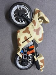 Lanard The Corps Action Figure Vehicle Motorcycle Cycle Desert Camo Tan