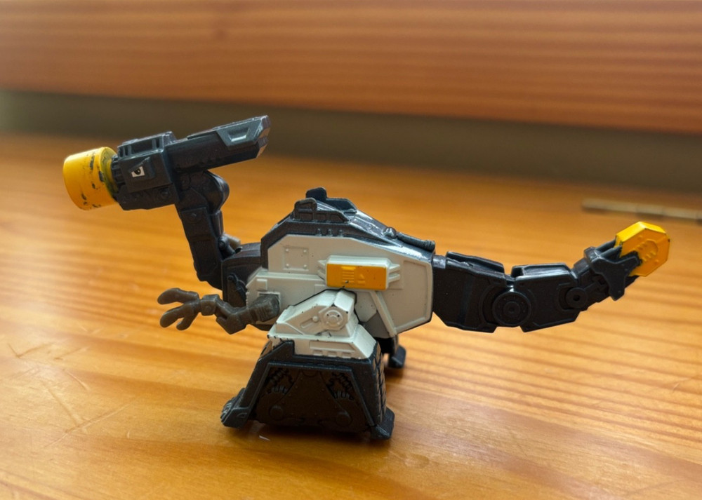 RARE Dreamworks Dinotrux POUNDER Metal Die-Cast Figure Mattel 2017 5″ Dino toy