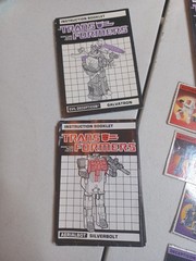 Vintage Transformers Instruction Booklet, Empty Boxes, Spec Card And Misc Lot
