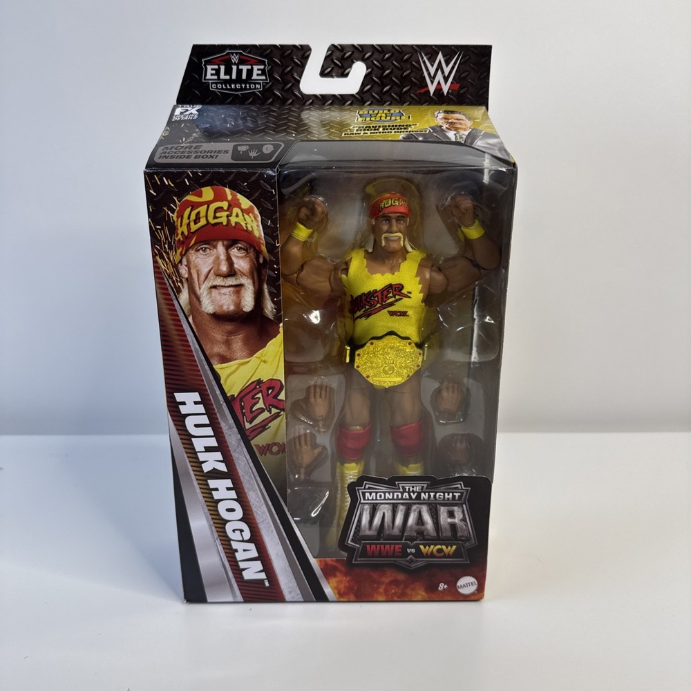 WWE Elite Monday Night War Series 11 HULK HOGAN Action Figure w/ BAF