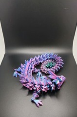 3D Printed Flexi Dragon, Cinderwing3D Articulated Crystal Dragon/Large-24inches
