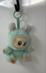 Pop Mart The Monsters Labubu Have A Seat Green Vinyl Plush Figure Keychain