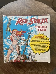 NJ Croce Red Sonja She Devil 5.5″ Bendable Action Figure NIB Sword Axe Shield