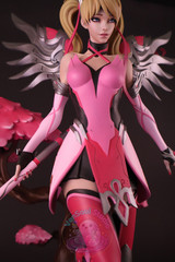 Mercy Overwatch Statue Hand Painted Collector Figure 30cm 11.8in