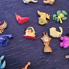 Small Figures, Lot of 30, Most About 1-Inch In Length, Mostly Pokémon, See Pics