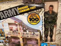 Vintage ARMY FORWARD COMMAND POST For 12″ GI Joe Size Figures Factory Sealed/New