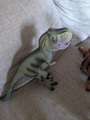 Lot Of 7 Soft Rubber Dinosaurs From Toys R Us Variety Of Species