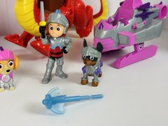 PAW Patrol Rescue Knights Lot Sparks Dragon Skye Copter Knight Pups Figures