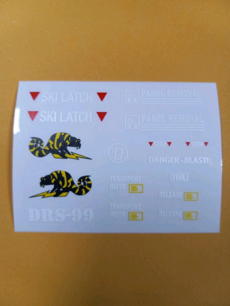 Gi Joe Classified 1:12 Chameleon Sticker Sheet, New Decal Sheet, Peel & Stick!