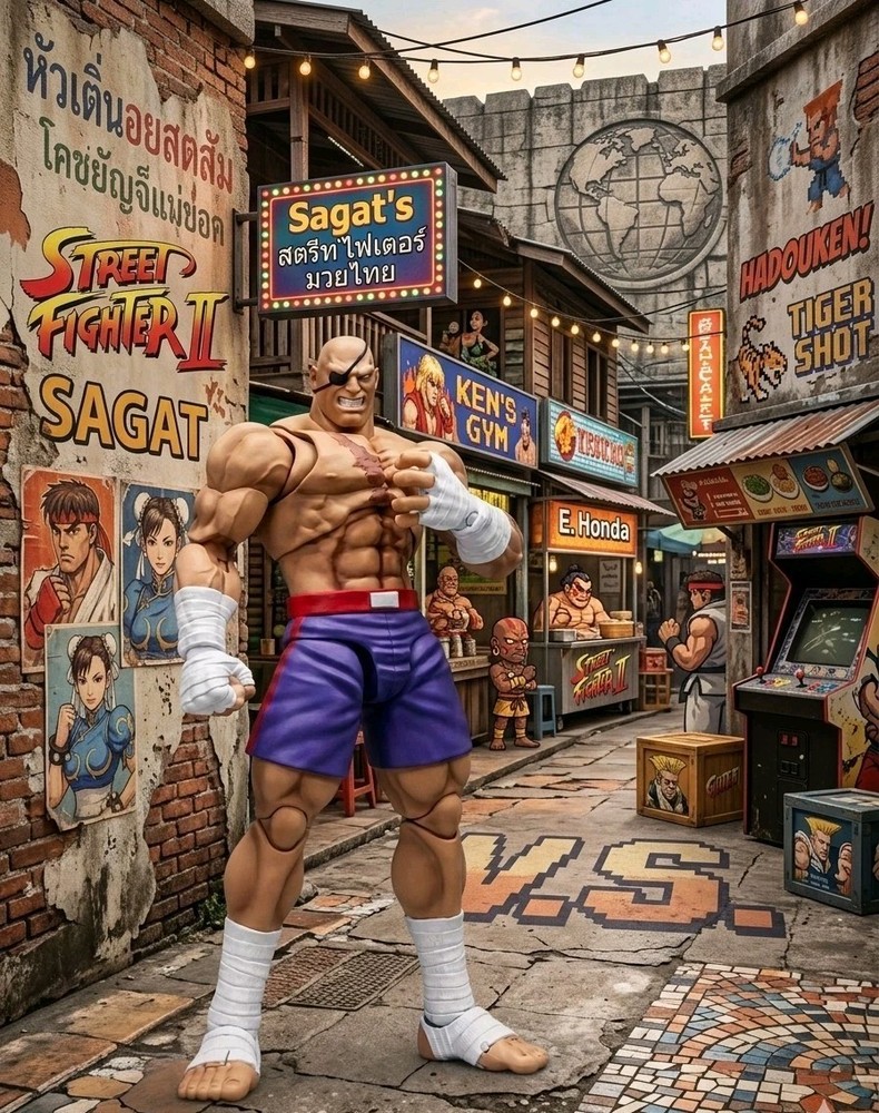 (New) Storm Arena Street Fighter Alpha 3 Sagat (Special Edition) BBTS Exclusive