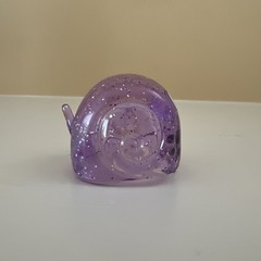 Xia-Xia Pets Hermit Crab Shell Glitter Purple with White Flower by Cepia