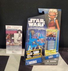 Ahsoka CW17 STAR WARS The Cloen Wars SIGNED Autograph Ashley Eckstein JSA COA