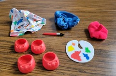 VTG G1 My Little Pony Accessories Lot Complete Play N Wear Outfit Set 9 pcs