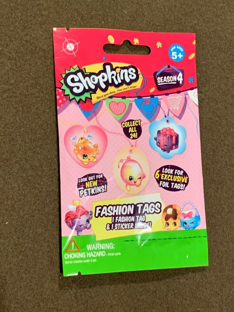 Shopkins Season 4 Fashion Tags NEW MINT Bulls I Toys