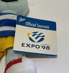 Rare GIL LISBON / LISBOA EXPO´98 MASCOT PLUSH FIGURE, PORTUGAL, 1998, 7 Inch