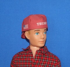 1:6 Scale MAGA Hat Baseball Cap Ken Barbie Doll Size Red *NEW Style* Custom Back