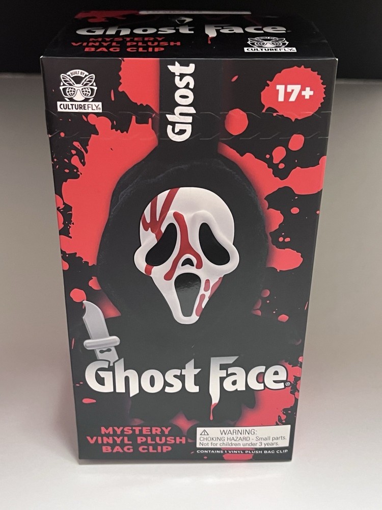 Culturefly Ghost Face Mystery Vinyl Plush Bag Clip Scream 2026 Spirit Halloween