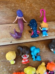 Lot of Mini Vinyl Plastic La La Loopsy & Friends Princess Mermaid Play Figures –