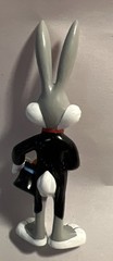 Vintage 1990 Bugs Bunny Magician Figure 3.5″ PVC Toy Tux Top Hat Carrots Warner