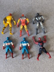 Superhero Action Figure Lot 12 Marvel DC Vintage 1980’s & 1990’s Kenner Toy Biz