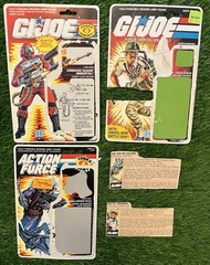 G.I. Joe File Cards Card Backs Snow Job Recondo Lot Of 5 Vintage 80s