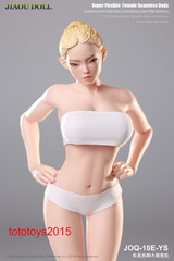 JIAOU DOLL 1/6 JOQ-10E European Female Big Bust Steel Skeleton Figure Body Toy