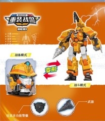 MINIFORCE Super Cops Power Police Ranger TRANS HEAD Transformer Robot Figure Toy