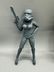Sexy Star Wars Stormtroopers Set of 3 (5 1/2 inch/1:12 Scale)