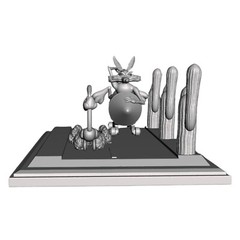 Wile E. Coyote and the Road Runner 3D Printed DIY Model kits