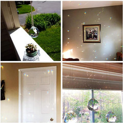 H&D HYALINE & DORA 30/40/50Mm Faceted Suncatcher Crystal Ball Chandelier Prisms